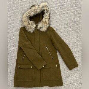 Jcrew Stadium Cloth Coat- Size 6